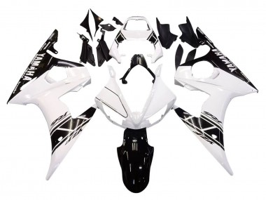 Affordable 2005 Yamaha YZF 600 R6 Motorcycle Fairings - White Black Australia