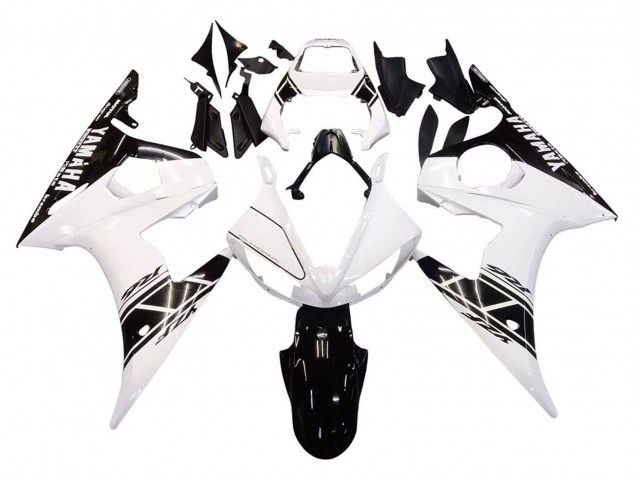 2005 Yamaha YZF 600 R6 Motorcycle Fairings - White Black Australia