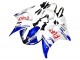 2005 Yamaha YZF 600 R6 Motorcycle Fairings - White Blue Dunlop Fiat Motul Australia