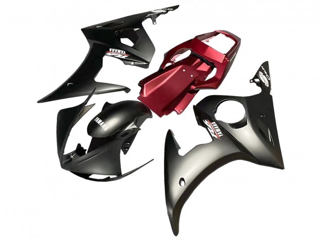 2005 Yamaha YZF 600 R6 Motorcycle Fairing - Matte Black Red Australia