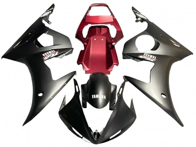 2005 Yamaha YZF 600 R6 Motorcycle Fairing - Matte Black Red Australia