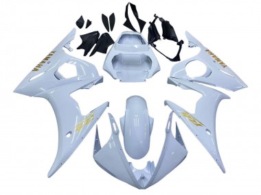 Affordable 2005 Yamaha YZF 600 R6 Motorcycle Fairings - White Gold Australia