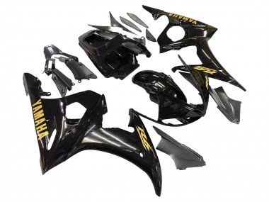 Affordable 2005 Yamaha YZF 600 R6 Motorcycle Fairings - Black Gold Australia