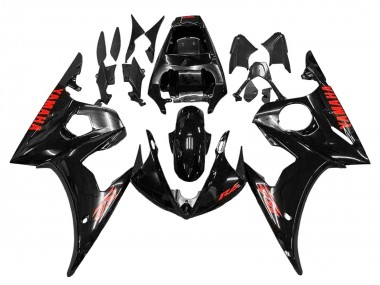 Affordable 2005 Yamaha YZF 600 R6 Motorcycle Fairings - Black Red Australia