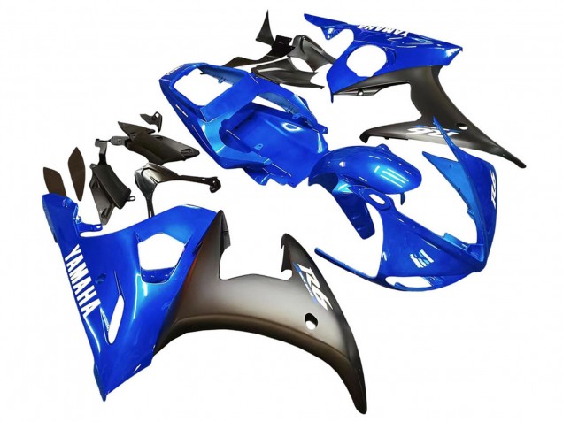 2005 Yamaha YZF 600 R6 Motorcycle Fairings - Blue Matte Black Australia