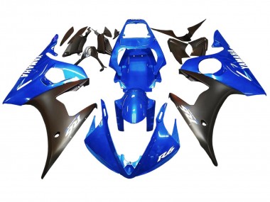 Affordable 2005 Yamaha YZF 600 R6 Motorcycle Fairings - Blue Matte Black Australia