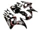 2005 Yamaha YZF 600 R6 Motorcycle Fairings - Glossy Black White Lucky Strike Motul Australia