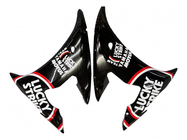2005 Yamaha YZF 600 R6 Motorcycle Fairings - Glossy Black White Lucky Strike Motul Australia