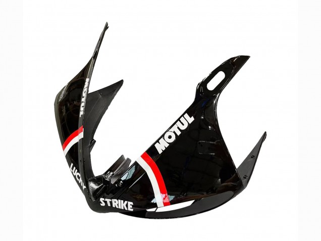 2005 Yamaha YZF 600 R6 Motorcycle Fairings - Glossy Black White Lucky Strike Motul Australia