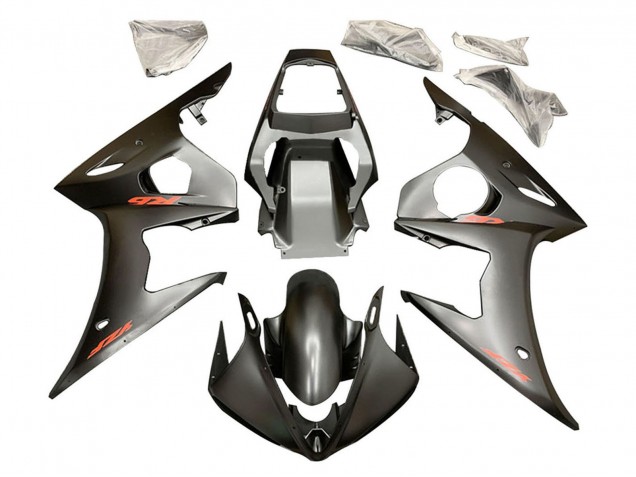 2005 Yamaha YZF 600 R6 Motorcycle Fairings - Matte Black Red Australia
