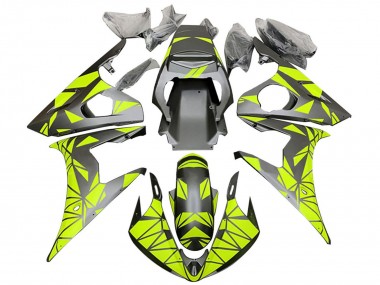 Affordable 2005 Yamaha YZF 600 R6 Motorcycle Fairings - Matte Black Neon Green Australia