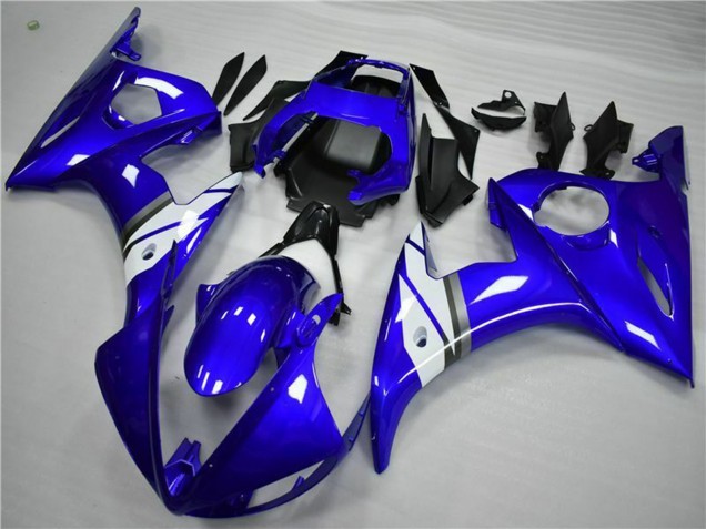 2005 Yamaha YZF 600 R6 Motorcycle Fairings - Blue White Australia