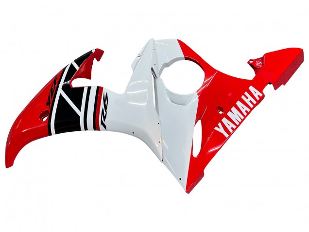 2005 Yamaha YZF 600 R6 Motorcycle Fairings - White Red Glossy Black Australia