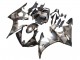 2005 Yamaha YZF 600 R6 Motorcycle Fairings - Matte Black Grey Geometric Australia