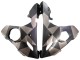 2005 Yamaha YZF 600 R6 Motorcycle Fairings - Matte Black Grey Geometric Australia