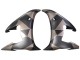 2005 Yamaha YZF 600 R6 Motorcycle Fairings - Matte Black Grey Geometric Australia