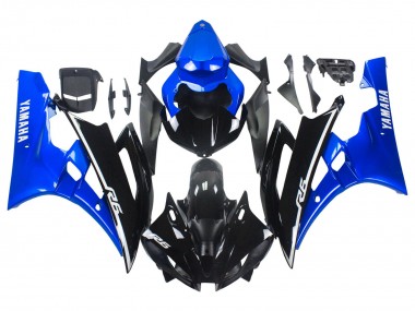 Affordable 2006-2007 Yamaha YZF 600 R6 Motorcycle Fairings - Blue Glossy Black Australia