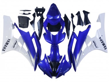 Affordable 2006-2007 Yamaha YZF 600 R6 Motorcycle Fairings - White Blue Black Australia