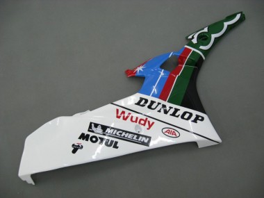 Affordable 2006-2007 Yamaha YZF 600 R6 Motorcycle Fairings - Blue Green White Red Dunlop Michelin Motul Australia