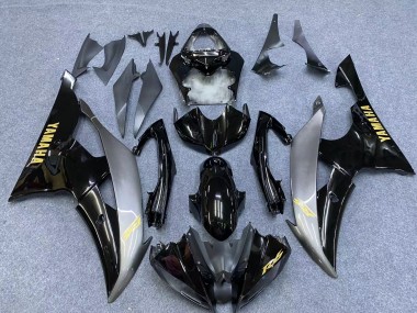 Affordable 2006-2007 Yamaha YZF 600 R6 Motorcycle Fairings - Silver Glossy Black Gold Decals Australia