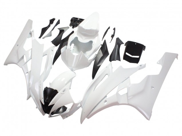 2006-2007 Yamaha YZF 600 R6 Motorcycle Fairings - White Australia