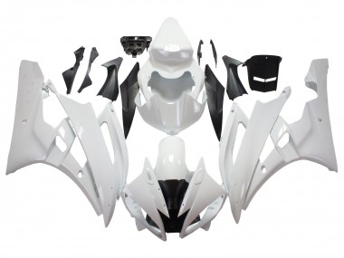 Affordable 2006-2007 Yamaha YZF 600 R6 Motorcycle Fairings - White Australia