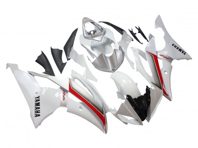 2008-2016 Yamaha YZF 600 R6 Motorcycle Fairings - White Red Australia