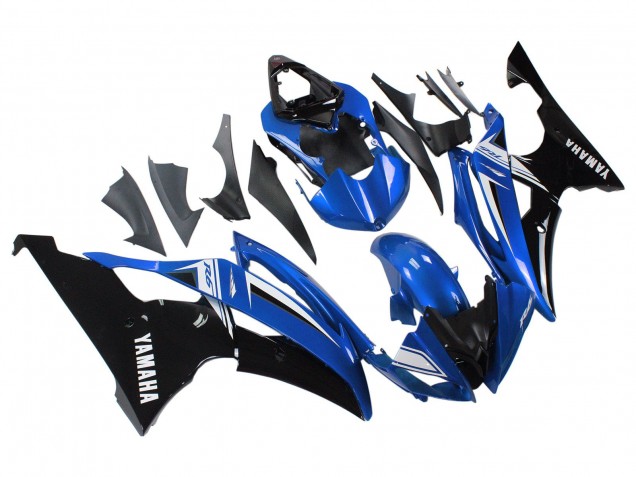 2008-2016 Yamaha YZF 600 R6 Motorcycle Fairings - White Blue Glossy Black Australia