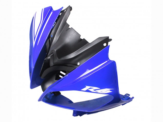 2008-2016 Yamaha YZF 600 R6 Motorcycle Fairings - White Blue Glossy Black Australia