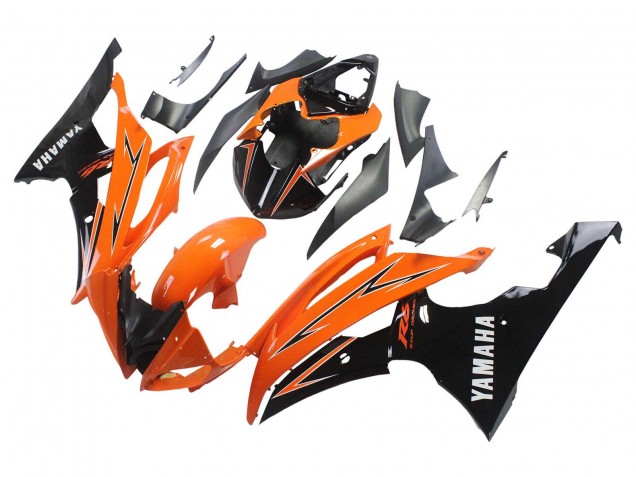 2008-2016 Yamaha YZF 600 R6 Motorcycle Fairings - Orange Black Australia