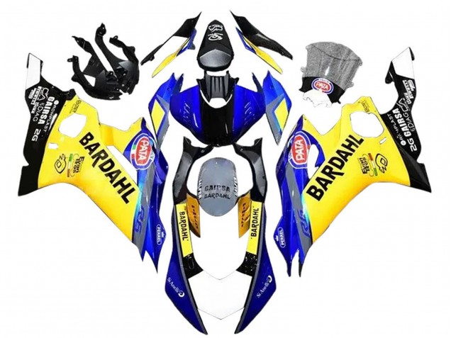 2008-2016 Yamaha YZF 600 R6 Motorcycle Fairings - Yellow Blue Black Bardahl Australia