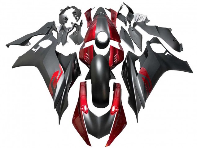 2017-2023 Yamaha YZF 600 R6 Motorcycle Fairings - Red Matte Black Australia