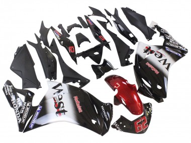 Affordable 2011-2015 Honda CBR250RR Motorcycle Fairings - Glossy Black White West Red HRC 62 Australia