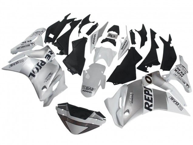 2011-2015 Honda CBR250RR Motorcycle Fairings - Silver White Black Repsol Australia