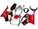 2000-2006 Honda VTR1000 Motorcycle Fairings - Silver Red Black Stripe Racing Australia