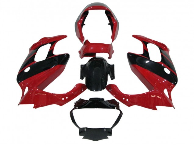 1997-2005 Honda VTR1000F Motorcycle Fairings - Red Glossy Black Australia