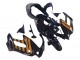 1997-2005 Honda VTR1000F Motorcycle Fairings - Glossy Black Gold Australia