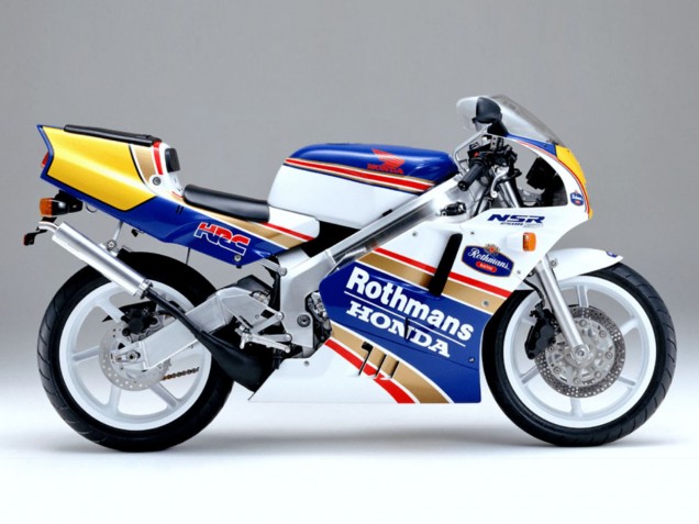1997-2005 Honda VTR1000F Motorcycle Fairings - White Blue Gold Rothmans Australia