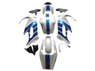 Affordable 1997-2005 Honda VTR1000F Motorcycle Fairings - White Blue Australia