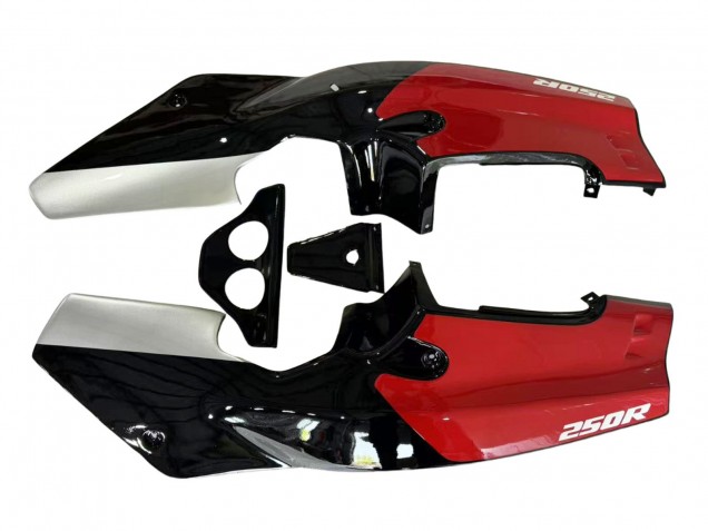 1988-1989 Honda NSR250R Motorcycle Fairings - Silver Red Glossy Black Australia