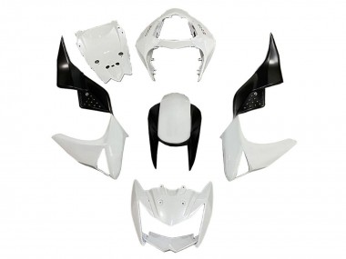 Affordable 2003-2006 Kawasaki Z1000 Motorcycle Fairings - White Glossy Black Australia