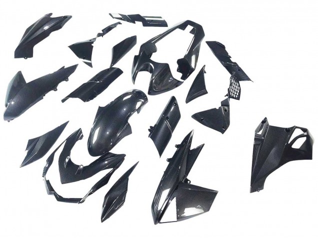 2010-2013 Kawasaki Z1000 Motorcycle Fairings - Black Carbon Fiber Australia