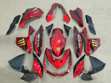 Affordable 2010-2013 Kawasaki Z1000 Motorcycle Fairings - Red Glossy Black Green Monster Australia