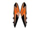 2010-2013 Kawasaki Z1000 Motorcycle Fairings - Orange Glossy Black Australia