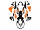 2010-2013 Kawasaki Z1000 Motorcycle Fairings - Orange Glossy Black Australia