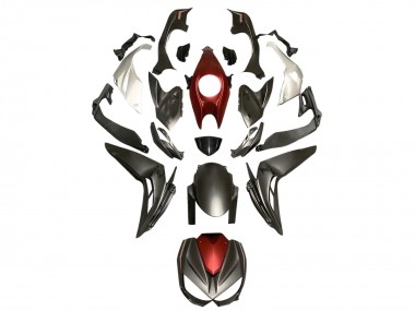 Affordable 2014-2019 Kawasaki Z1000 Motorcycle Fairings - Silver Red Matte Black Australia