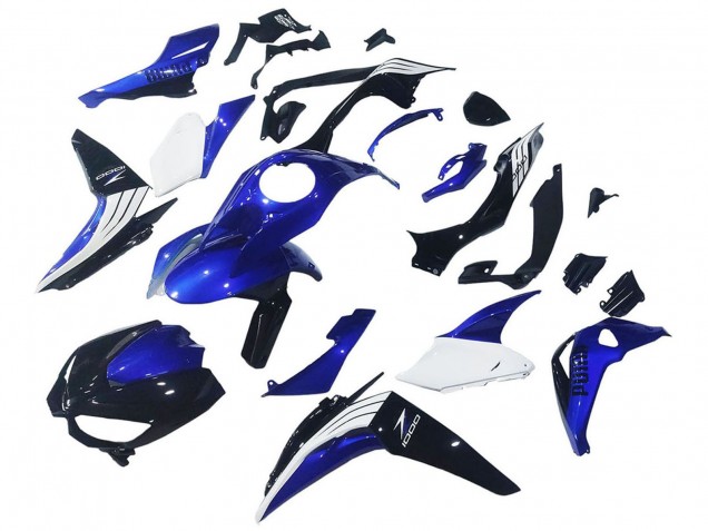 2014-2019 Kawasaki Z1000 Motorcycle Fairings - White Blue Black Australia