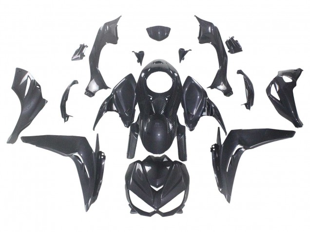 2014-2019 Kawasaki Z1000 Motorcycle Fairings - Black Carbon Fiber Australia