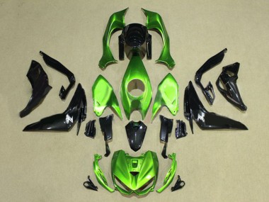 Affordable 2014-2019 Kawasaki Z1000 Motorcycle Fairings - Green Glossy Black Australia