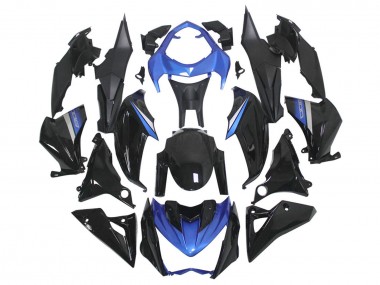 Affordable 2014-2019 Kawasaki Z1000 Motorcycle Fairings - Blue Glossy Black Australia